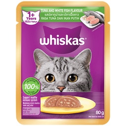 WHISKAS® 1+ Years Tuna And White Fish Flavour image