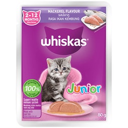 WHISKAS® Junior 2-12 Months Mackerel Flavour image