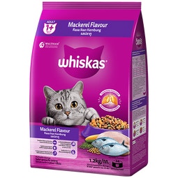 WHISKAS® Mackerel Dry Cat Food for Adults image