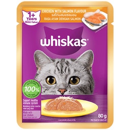 WHISKAS® 1+ Years Chicken With Salmon Flavour image