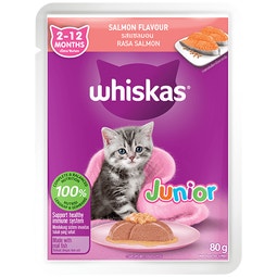 WHISKAS® Junior 2-12 Months Salmon Flavour image
