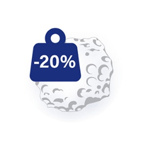 Weight 20% lighter icon